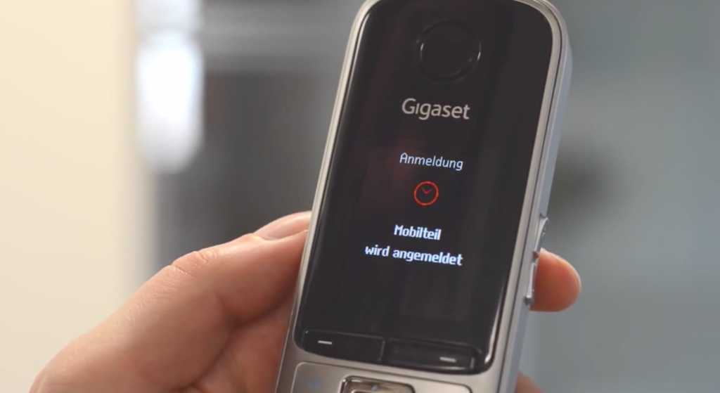 Anmeldung eines neuen Gigaset Mobilteils an die Basisstation