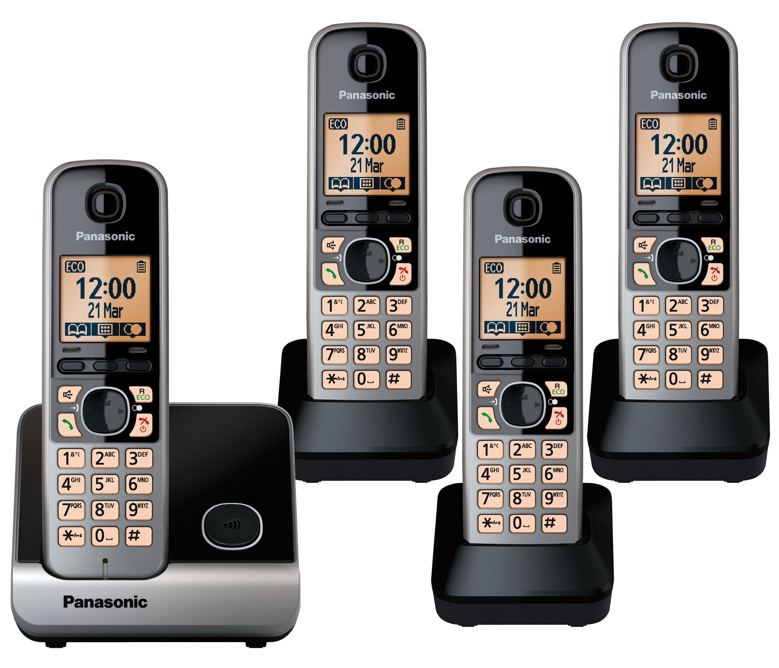 Panasonic KX-TG 6714 Quattro Digitales Telefon - kostenloser Versand!
