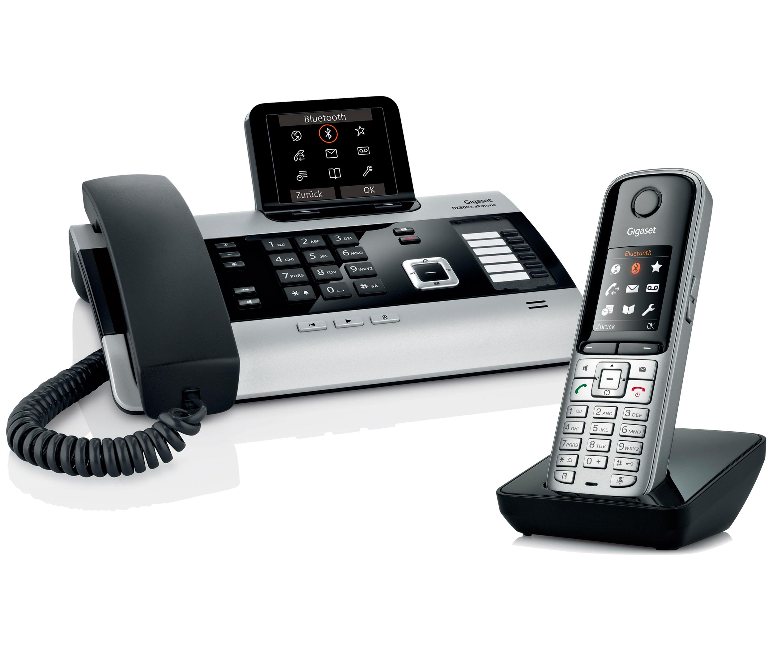 Gigaset S810H Portatile Aggiuntivo Telefono Fisso - Grigio Acciaio - Con Caricabatteria, Vivavoce E Bluetooth